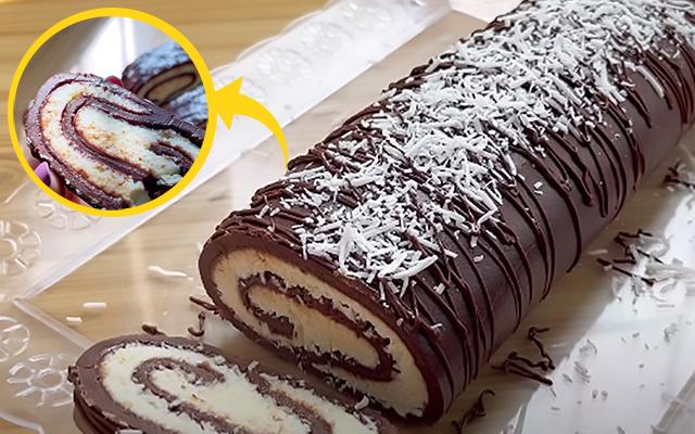 Faço esse rocambole há mais de 40 anos: doce sabor prestígio não vai ao fogo, é a sobremesa mais fácil de fazer que você vai ver hoje