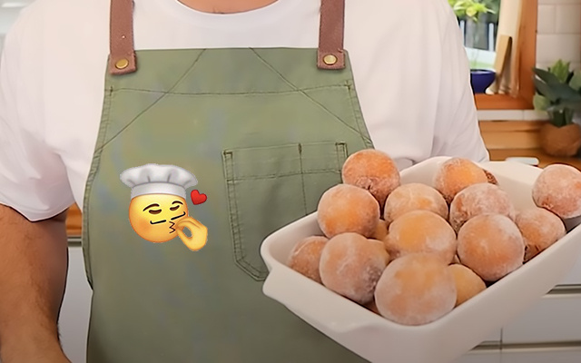 Mini sonhos com banana e com a massa que desmancha na boca é a receita perfeita para o seu final de semana