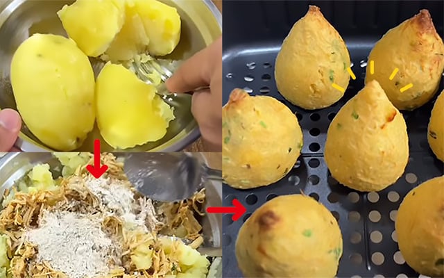 Coxinha saudável com só quatro ingredientes na airfryer: mais fácil e gostoso impossível