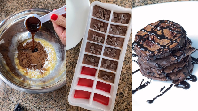 Panqueca de chocolate congelada e pronta para quando bater a fome: essa receita é perfeita para ter em casa