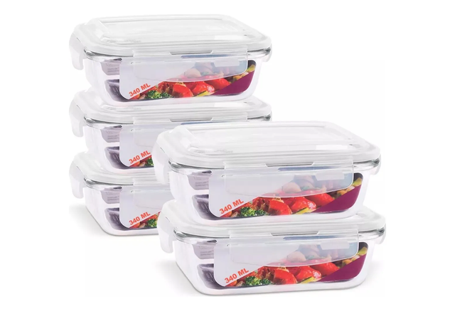 O pote de vidro com tampa hermética garante vedação total e mantém sua marmita sempre fresca e saborosa (Divulgação: Mercado Livre).