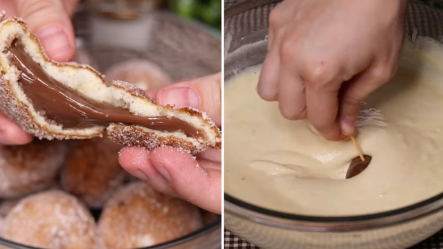 Bolinho de chuva recheado de brigadeiro: receita fácil que vai te surpreender a cada mordida