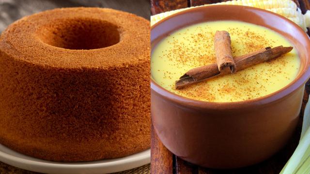 Você nunca mais vai fazer bolo de fubá de outro jeito depois que aprender essa receita com cobertura de curau de milho!