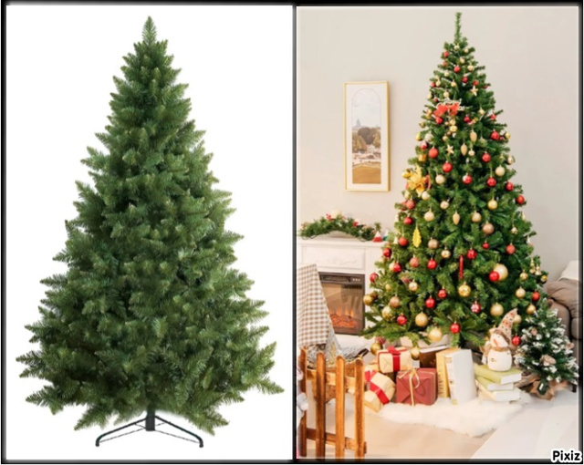 A Árvore De Natal G 1,50M Pinheiro Coleção Buzios 525 Galhos possui uma decoração bela, criativa e estilosa (Imagem: Mercado Livre).