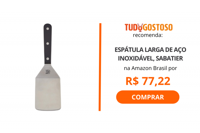 Espátula larga de aço inoxidável, Sabatier