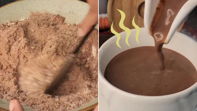 Faça essa mistura e tenha sempre o pó pronto para um chocolate quente cremoso na hora que quiser