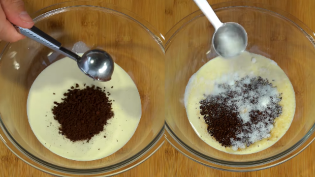Os ingredientes da mousse de café. (Créditos: Vitor Porpino/ reprodução YouTube)
