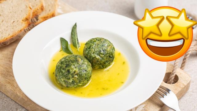 O Gnudi, prato tradicional italiano com queijo ricota, espinafre e parmesão, é tão saboroso que dispensa molho, use apenas um pouco de manteiga