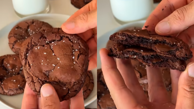 O que é bom pode ficar melhor: cookie de brownie com casquinha crocante é uma receita que estou viciada
