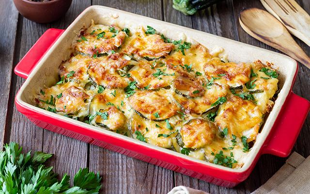 Gratinado de abobrinha perfeito com truque chef: sem água, cheio de sabor e simples de fazer