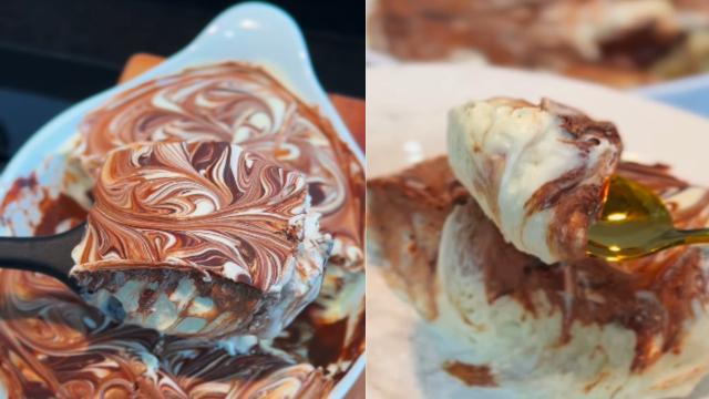 Estou viciada nessa receita de mousse de leite em pó trufado fácil desde a Páscoa e será a minha sobremesa de Natal