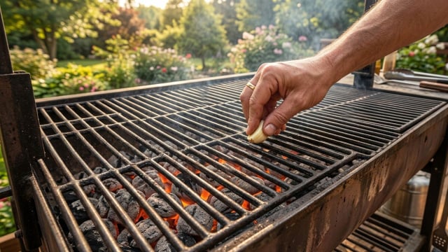 Esfregar um dente de alho na grelha antes de fazer o churrasco: para que serve?