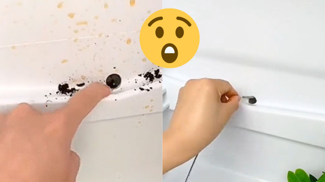 Esse pequeno buraco é um dos lugares mais sujos da casa, e leva apenas um minuto para limpá-lo