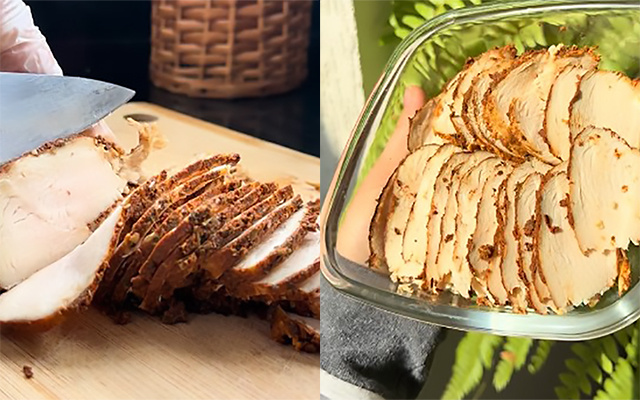 Nunca mais comprei embutido de peito de peru depois que aprendi como fazer essa versão com frango caseira e mais saudável