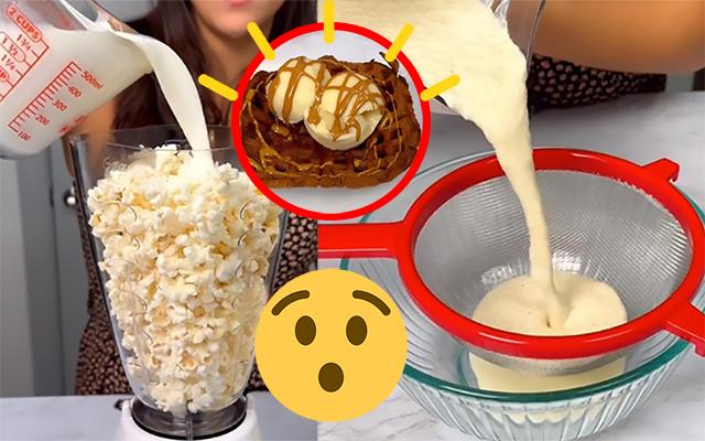 Essa receita de sorvete de pipoca já virou a queridinha nas férias das crianças, como não pensei nisso antes!?