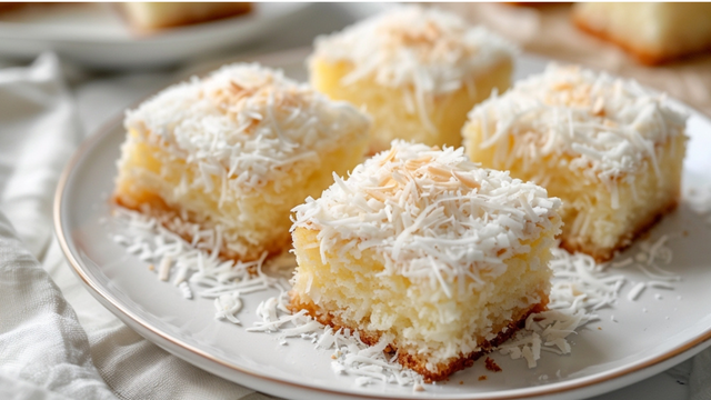 Bolo de coco sem farinha trigo fica muito cremoso e molhadinho com a cobertura de leite condensado