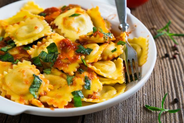 Ravióli. (Créditos: Shutterstock)