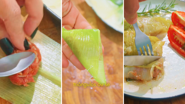 Trouxinha de alho-poró da mamãe: com recheio de carne, é uma receita fácil, saudável e saborosa para começar bem a semana