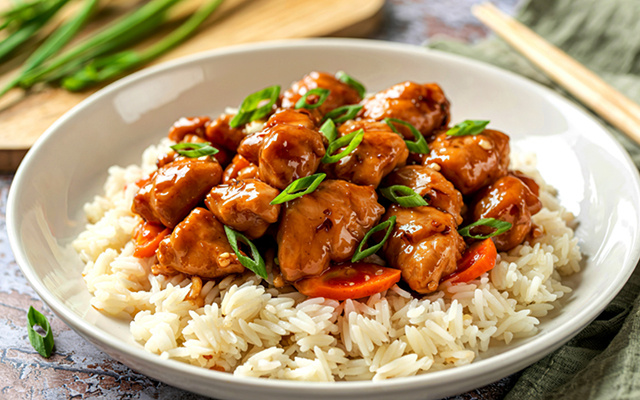Frango agridoce com pegada oriental e que cabe na dieta: receitinha perfeita para almoço ou jantar