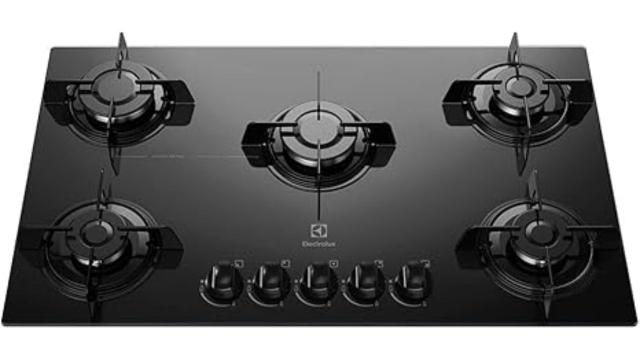 O cooktop 5 bocas da Electrolux é um modelo confiável e durável. (Créditos: Electrolux/Amazon)