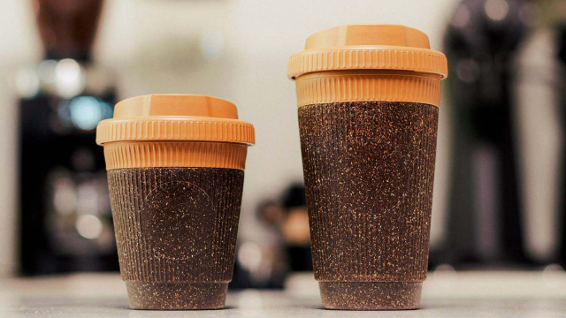 Nem bambu, nem plástico: nova tendência para eco copos é uma ideia genial feita de borra de café