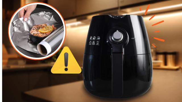 Papel alumínio na air fryer: NÃO pode colocar a folha metálica nas fritadeiras dessas marcas