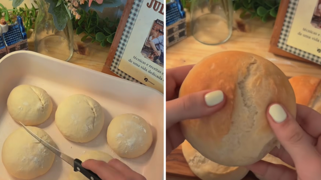 Parei de ir à padaria depois que aprendi a fazer mini pão francês com só 4 ingredientes