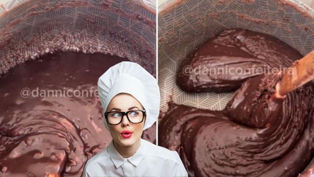 Palavra da confeiteira: "É aqui que muita gente erra o ponto do brigadeiro"