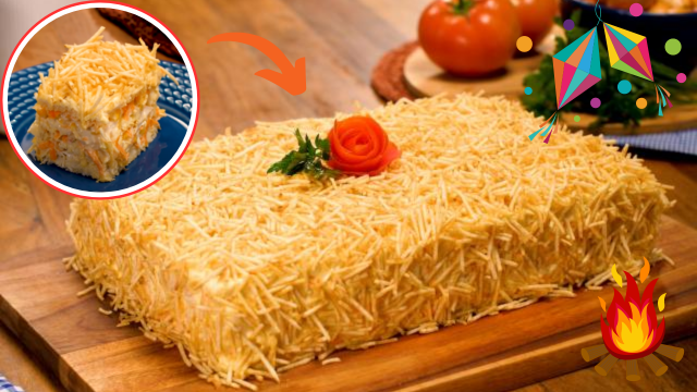 Torta salgada de festa junina é a melhor ideia do que levar pro arraiá sem ser doce; aprenda receita fácil