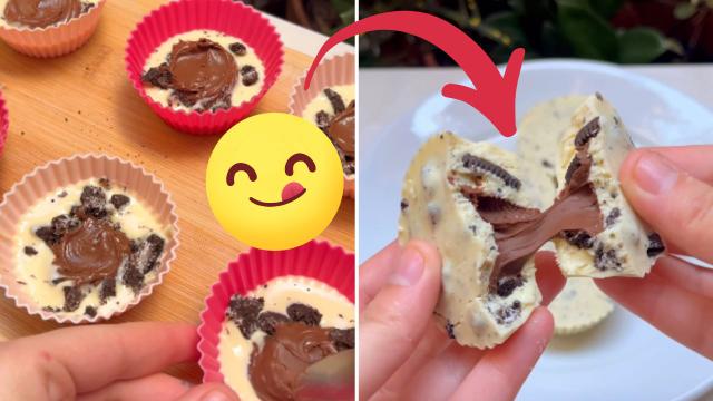 Se provar, você só para de comer esse doce de chocolate branco com cookie e Nutella quando acabar; aprenda receita muito fácil
