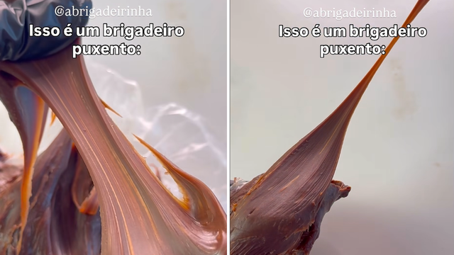Brigadeiro puxento. (Foto: reprodução @abrigadeirinha no Instagram)