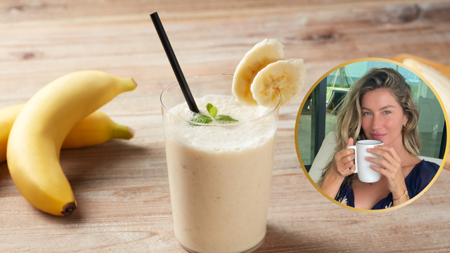 A vitamina favorita da Gisele Bündchen só precisa de 4 ingredientes e é muito fácil de fazer