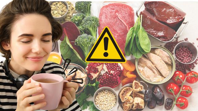 Veja por que você não deve tomar uma xícara de chá quente com esses alimentos ricos em ferro