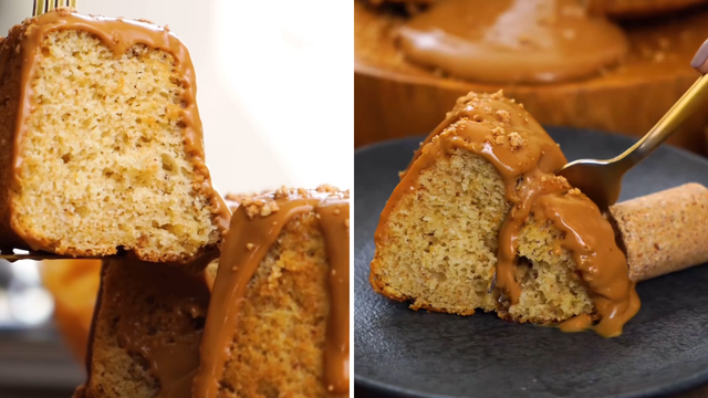 Esse é o melhor bolo de paçoca (com cobertura doce de leite) que já comi na vida: peguei a receita com uma profissional de gastronomia