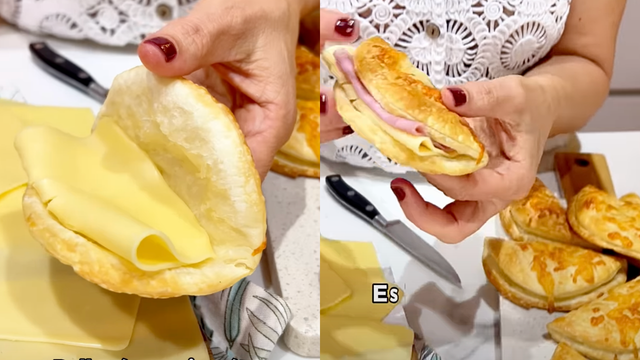 Sanduíches rápidos com massa de pastel: receita prática e fácil de fazer para um lanche delicioso