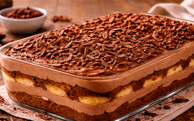 Pavê de mousse de chocolate: a combinação perfeita para sua sobremesa de Ano-Novo sem passar horas na cozinha