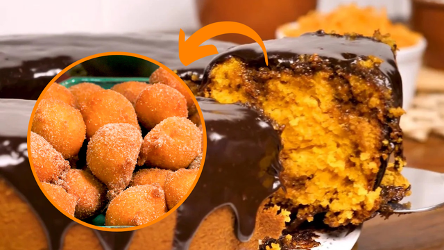 Bolinho de chuva de cenoura: dois quitutes de vó em uma mesma mordida