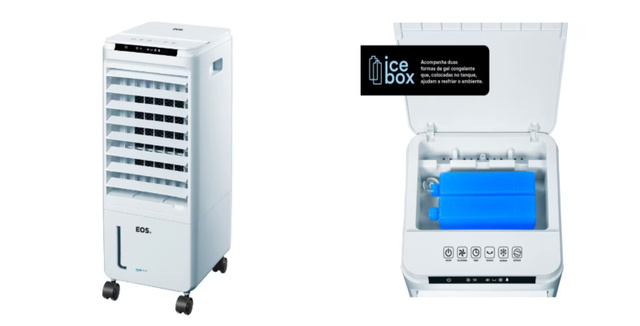 O Climatizador de Ar EOS 7,5 Litros 4 em 1 traz um ar mais puro e saudável (Imagem: EOS)