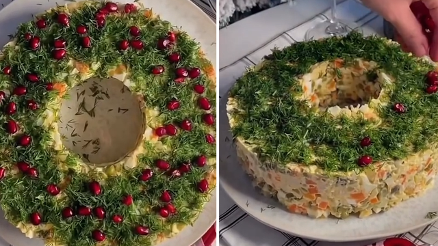 A maionese de Natal mais linda que você vai ver hoje: em formato de guirlanda, essa receita fácil vai roubar a cena na sua ceia