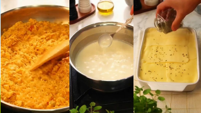 Passo a passo para preparar gratinado de frango cremoso com batata. (créditos: reprodução/ Youtube Lucas Alencar)