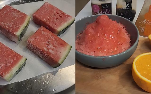 Refrescante e deliciosa: só como melancia desse jeito depois que minha cunhada me ensinou a fazer assim nos dias quentes