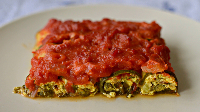 Nutricionistas concordam: “Os canelones mais leves não contêm farinha; em vez disso, são feitos com 2 abobrinhas e 120g de frango.”