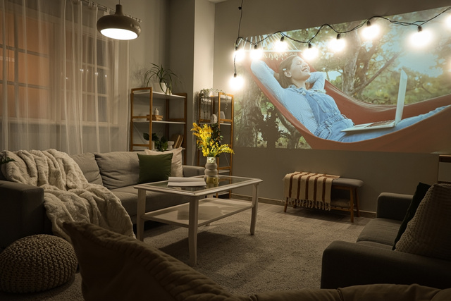 Cinema em casa sem gastar muito com projetores em oferta