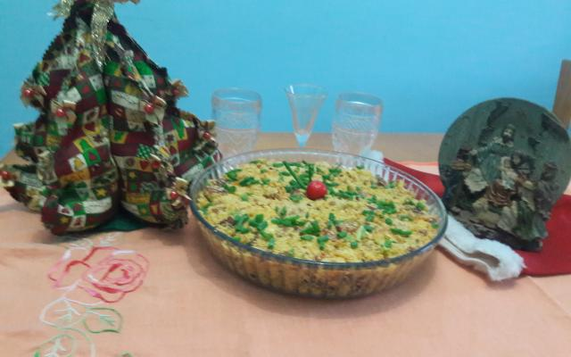 Essa farofa festiva tem os sabores e as cores do Natal (Créditos: TudoGostoso/Eliane Teresinha Vaz)