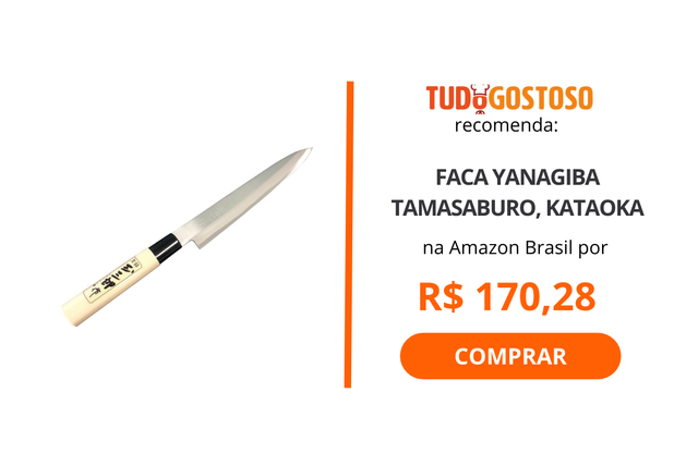 Qual o tipo de faca ideal para cortar sushi e sashimi?
