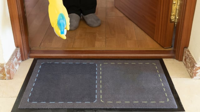 Borrifar a porta da casa com vinagre branco, detergente líquido e bicarbonato de sódio - Por que recomendam isso e para que serve?