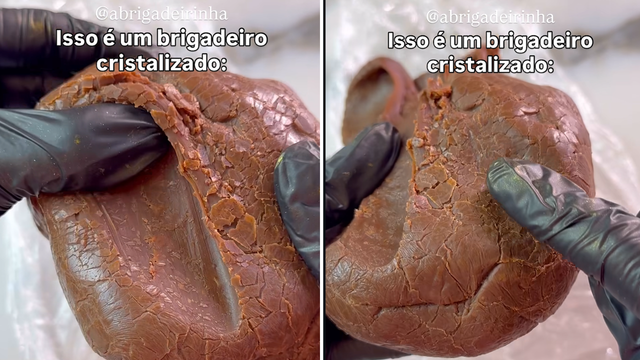 Brigadeiro cristalizado. (Foto: reprodução @abrigadeirinha no Instagram)