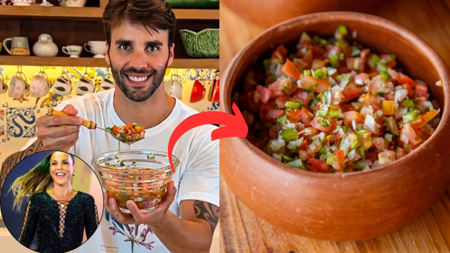 Ingrediente surpresa faz desse vinagrete uma receita única: aprenda como fazer com Daniel Cady, marido de Ivete Sangalo