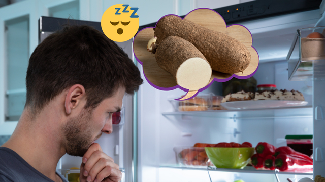 O que acontece se eu comer inhame à noite?