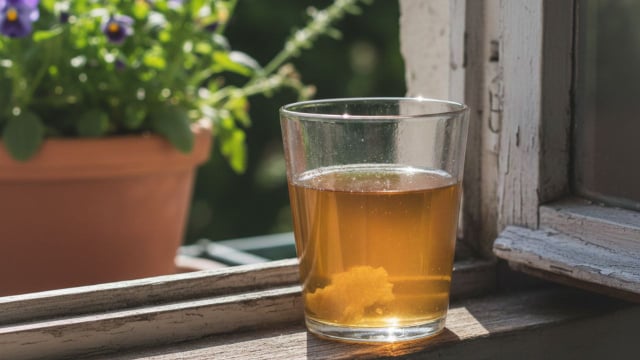 O que significa colocar um copo com vinagre de maçã na janela? Minha avó fez isso a vida toda, já virou truque de família!